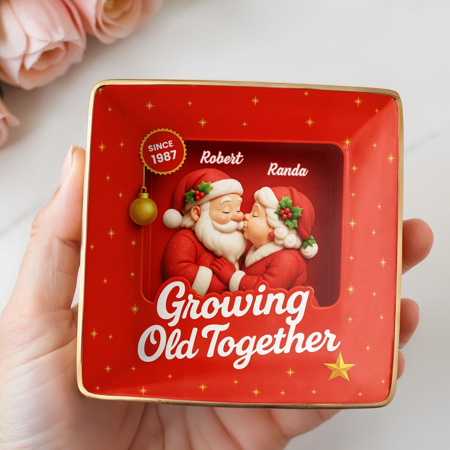 Growing Old Together, Santa Claus And Holly Berries