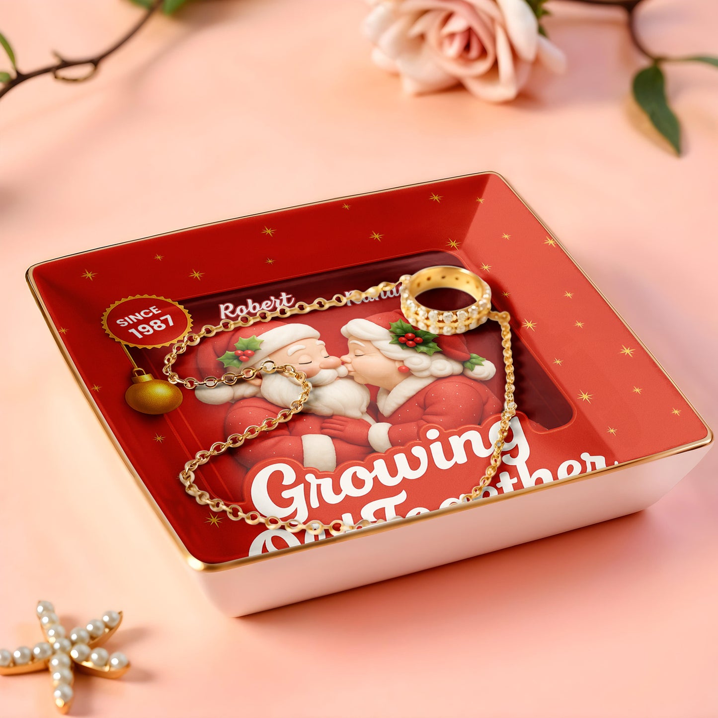 Growing Old Together, Santa Claus And Holly Berries