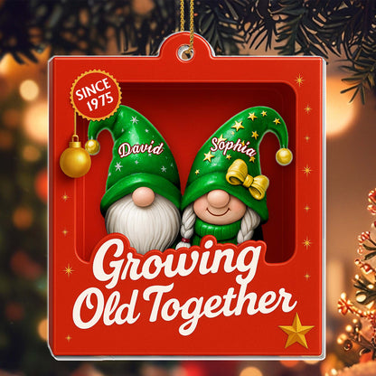 Growing Old Together, Gnome Couple Design