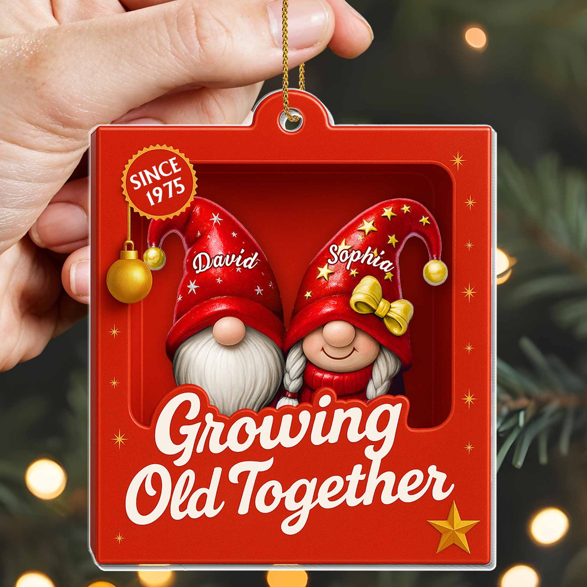 Growing Old Together, Gnome Couple Design