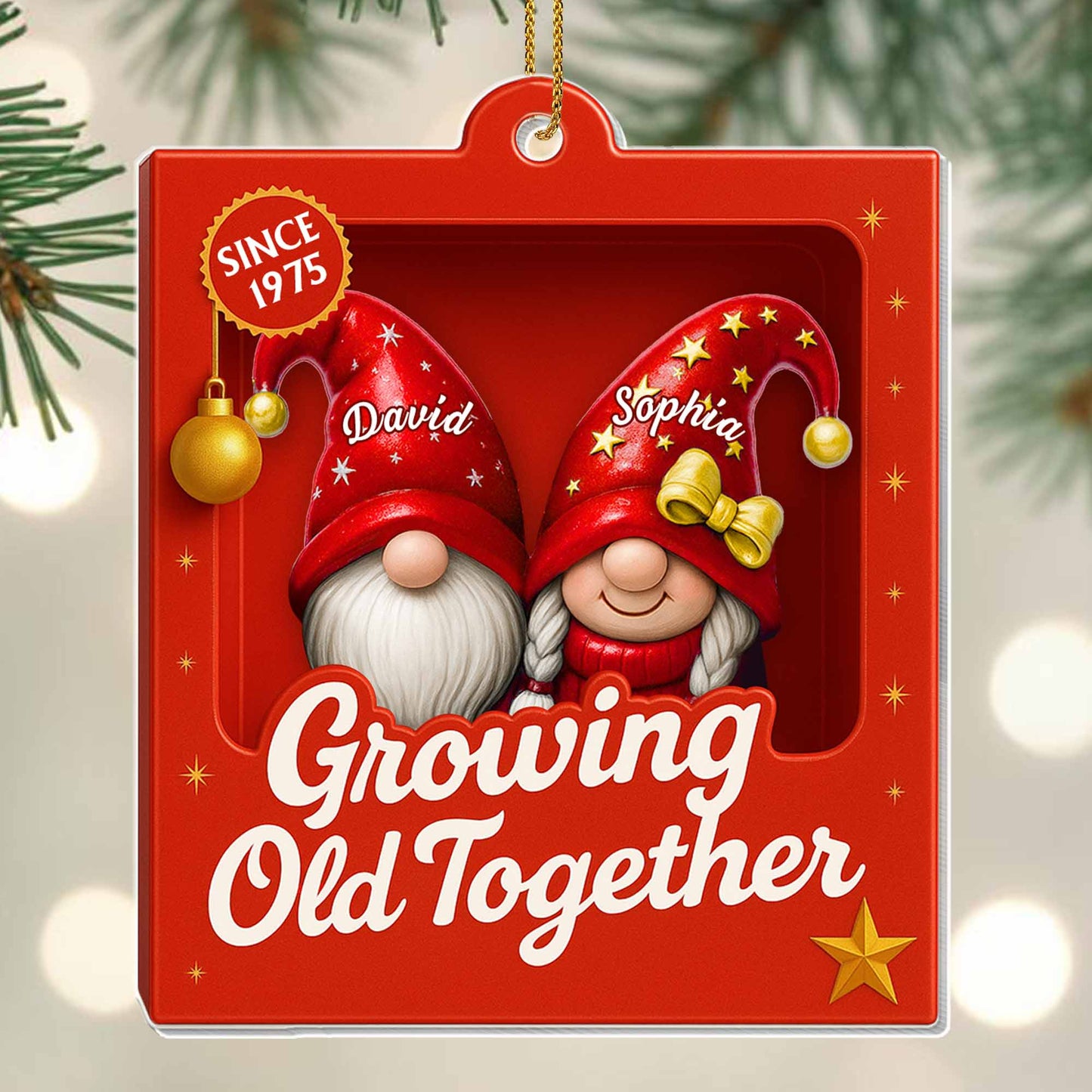 Growing Old Together, Gnome Couple Design