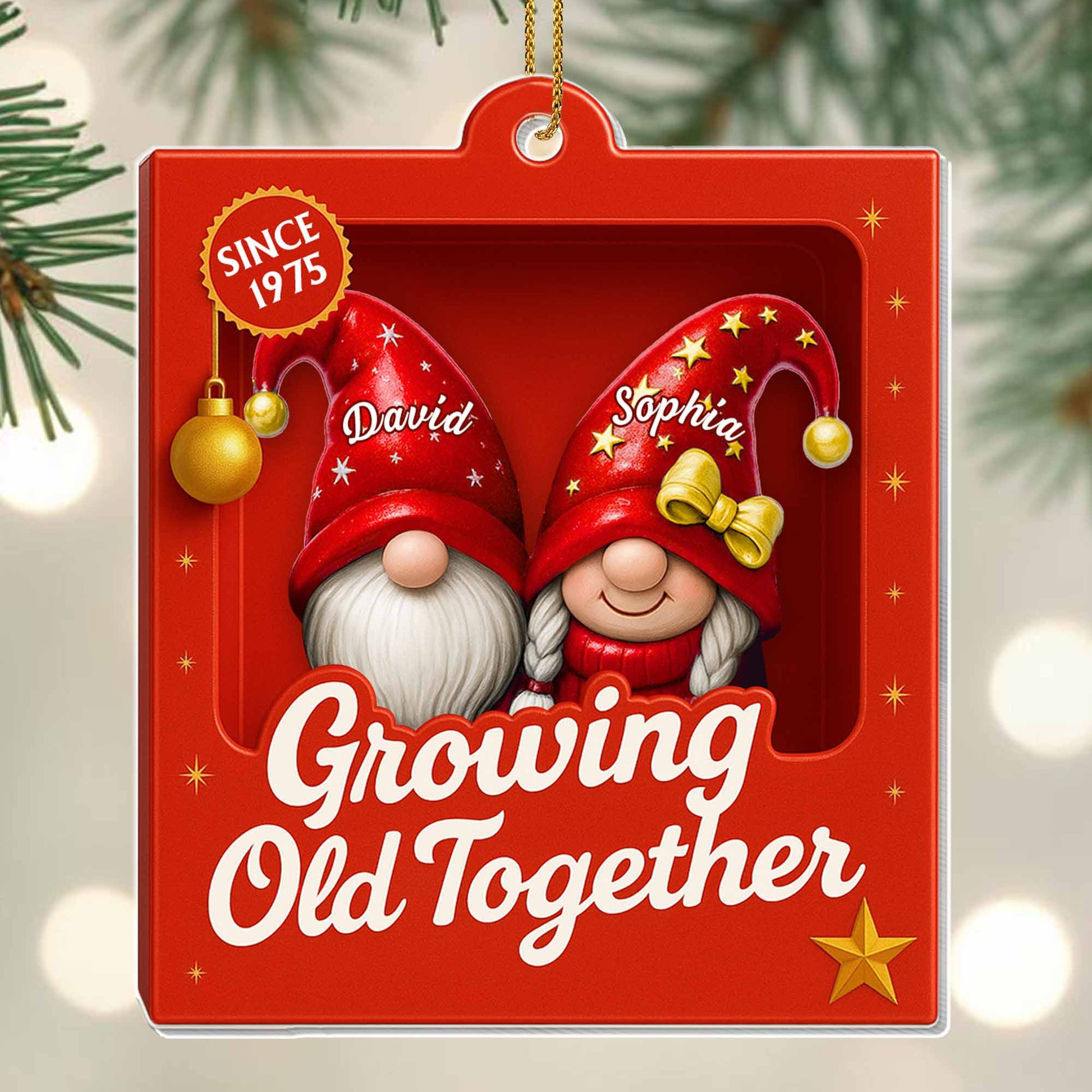 Growing Old Together, Gnome Couple Design