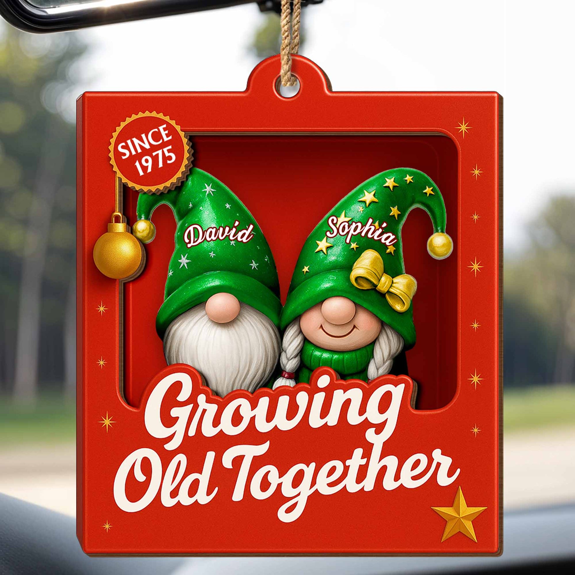 Growing Old Together, Christmas Gnome Ornament