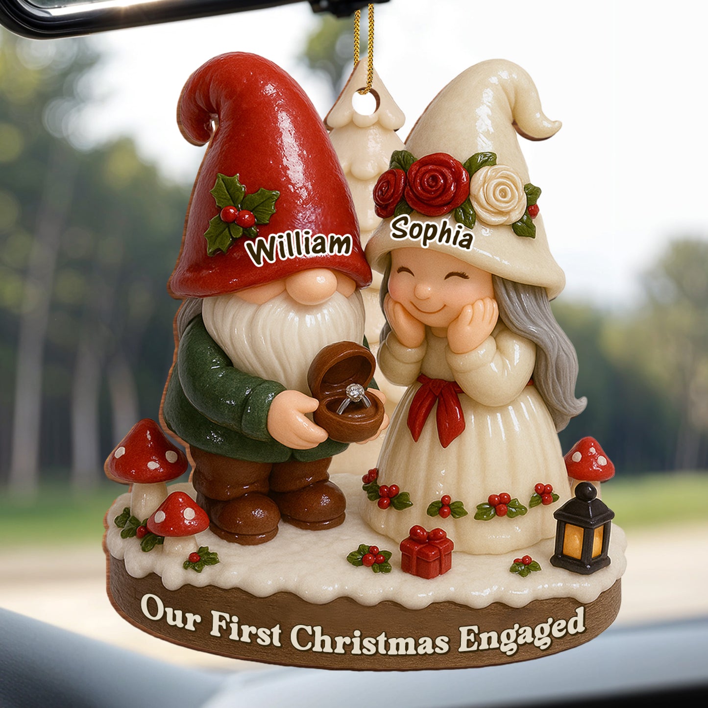 Our First Christmas Engaged With Gnomes