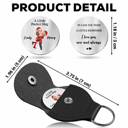 A Little Pocket Hug Hugging Couple And Hearts