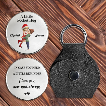A Little Pocket Hug Hugging Couple And Hearts