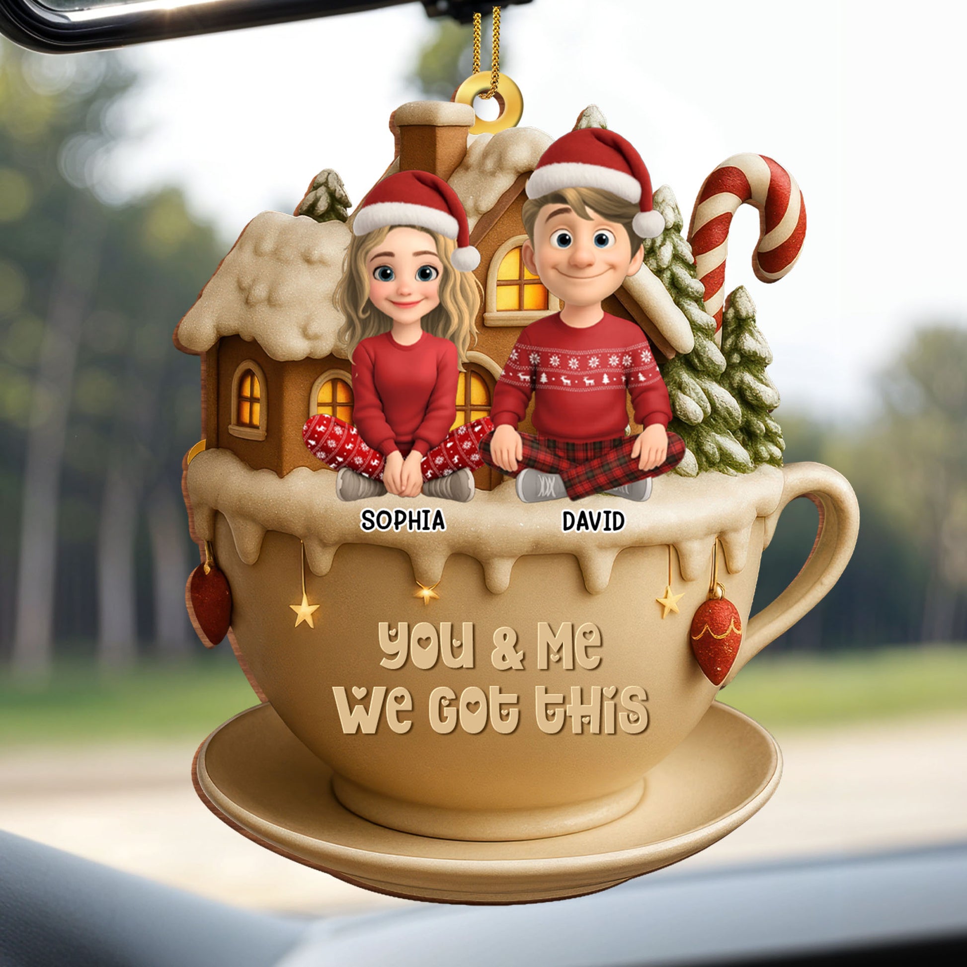 You & Me We Got This, Cup With Couple And Christmas Decor