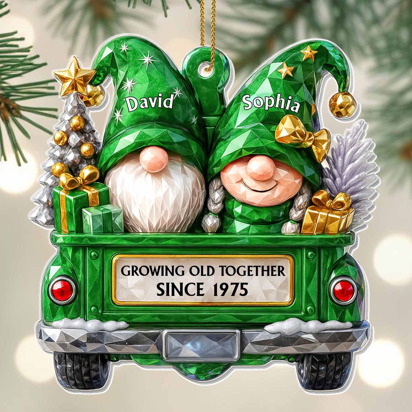 Growing Old Together, Gnomes In Red Truck