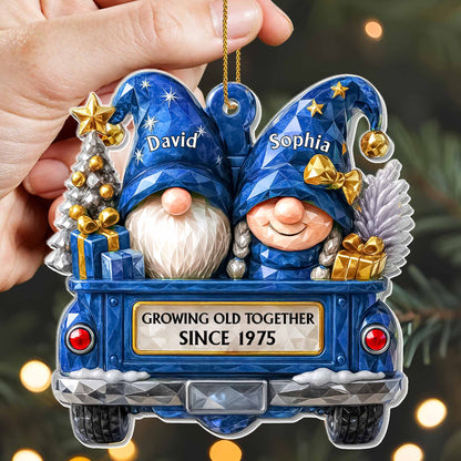 Growing Old Together, Gnomes In Red Truck