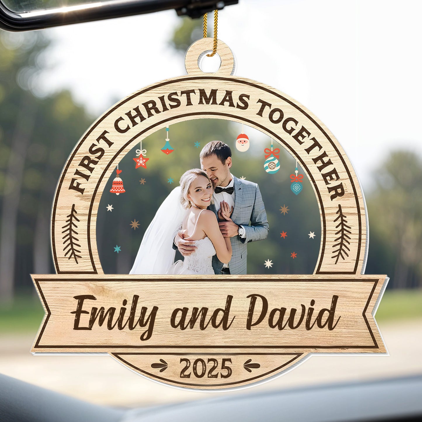 First Christmas Together With Wedding Charm