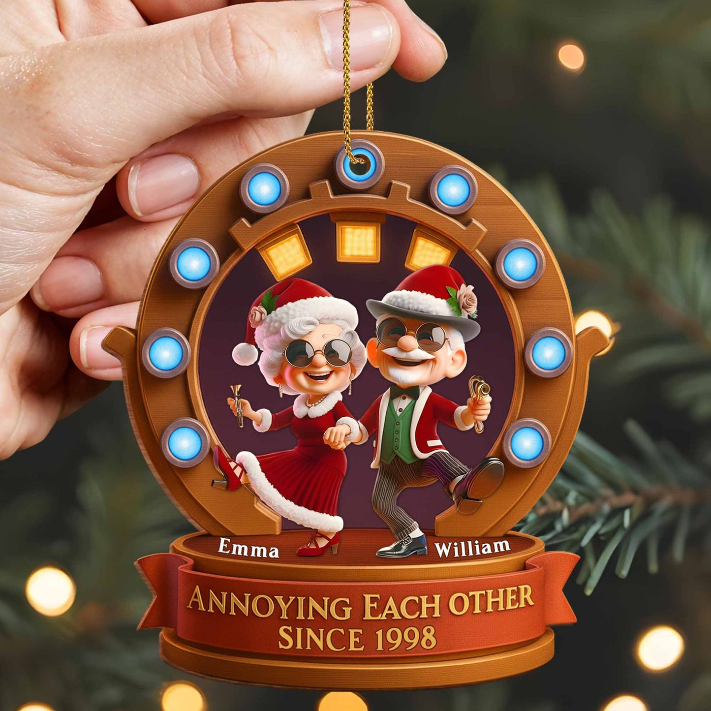 Annoying Each Other Since, Santa Hats, Glasses