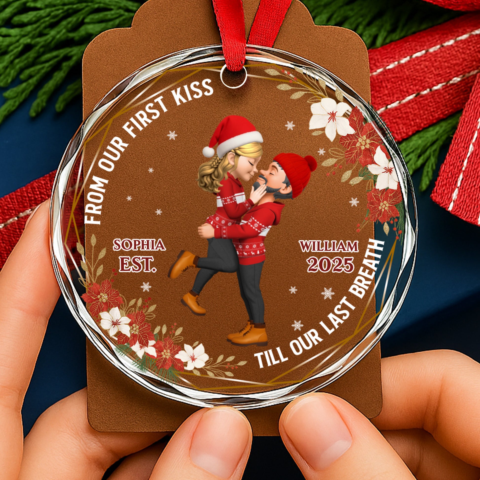 From Our First Kiss Till Our Last Breath, Couple And Flowers