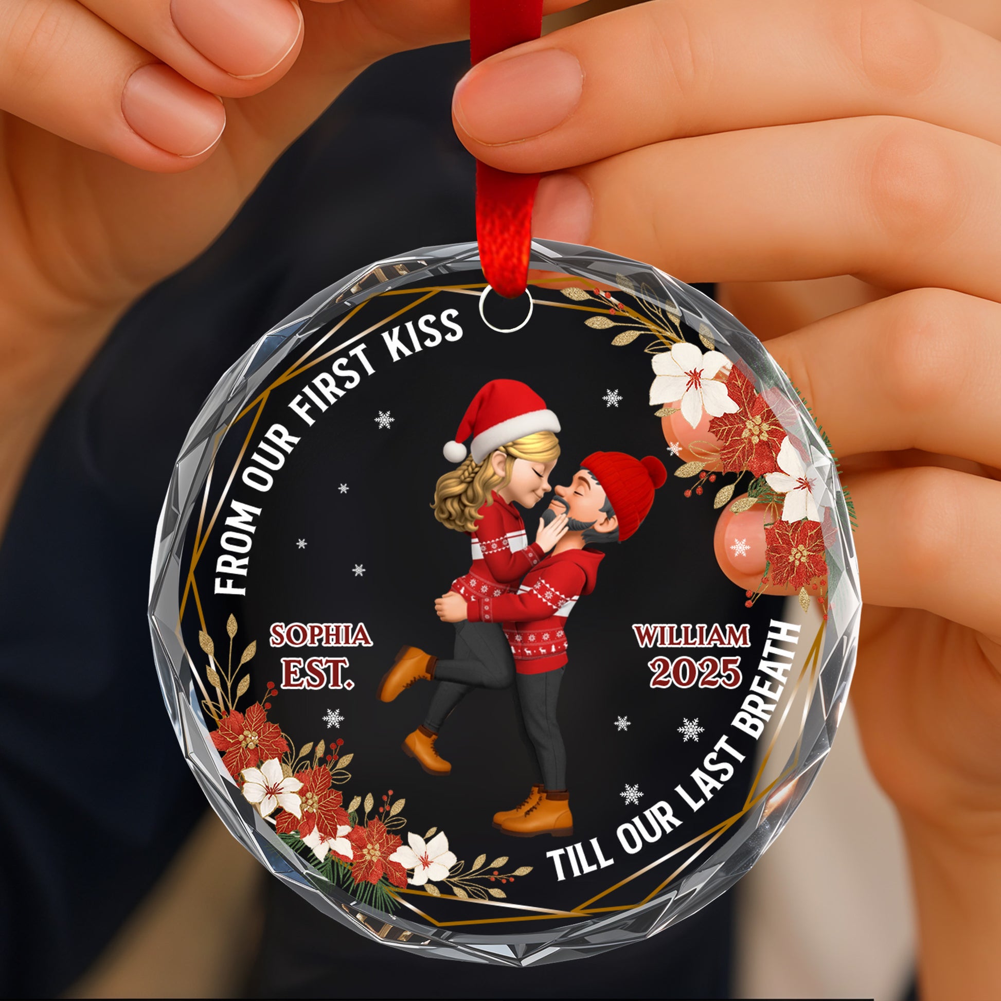 From Our First Kiss Till Our Last Breath, Couple And Flowers