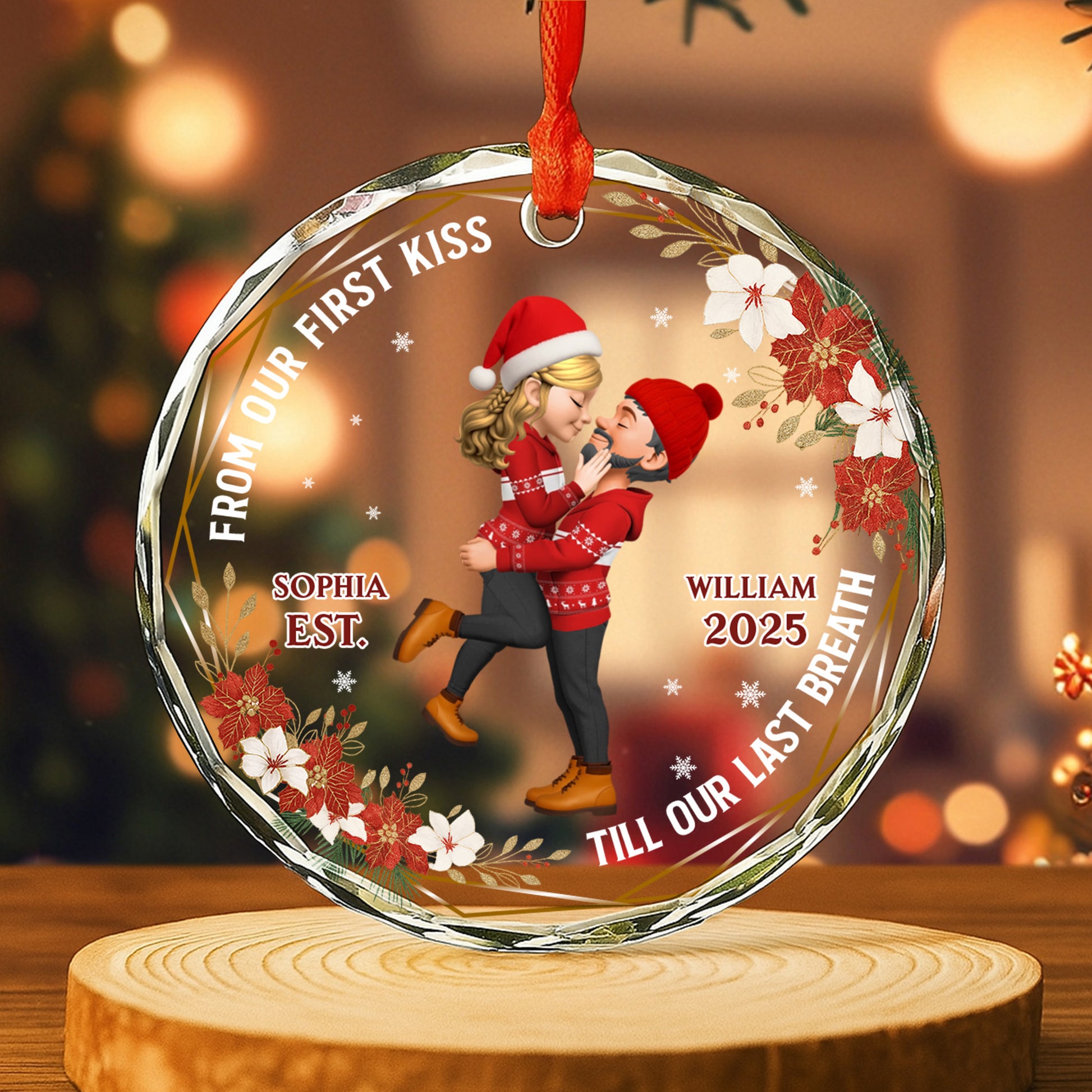 From Our First Kiss Till Our Last Breath, Couple And Flowers