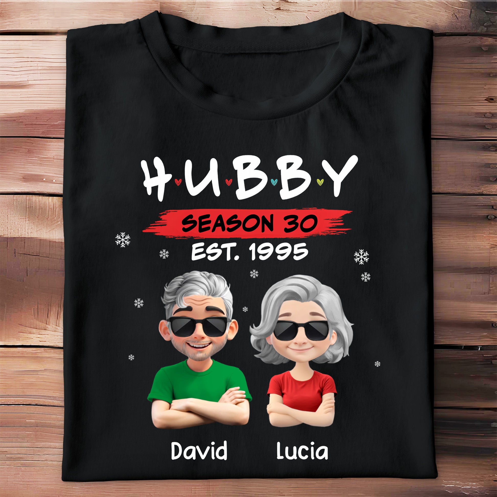 Hubby Season 30 Customizable Cartoon Couple Design
