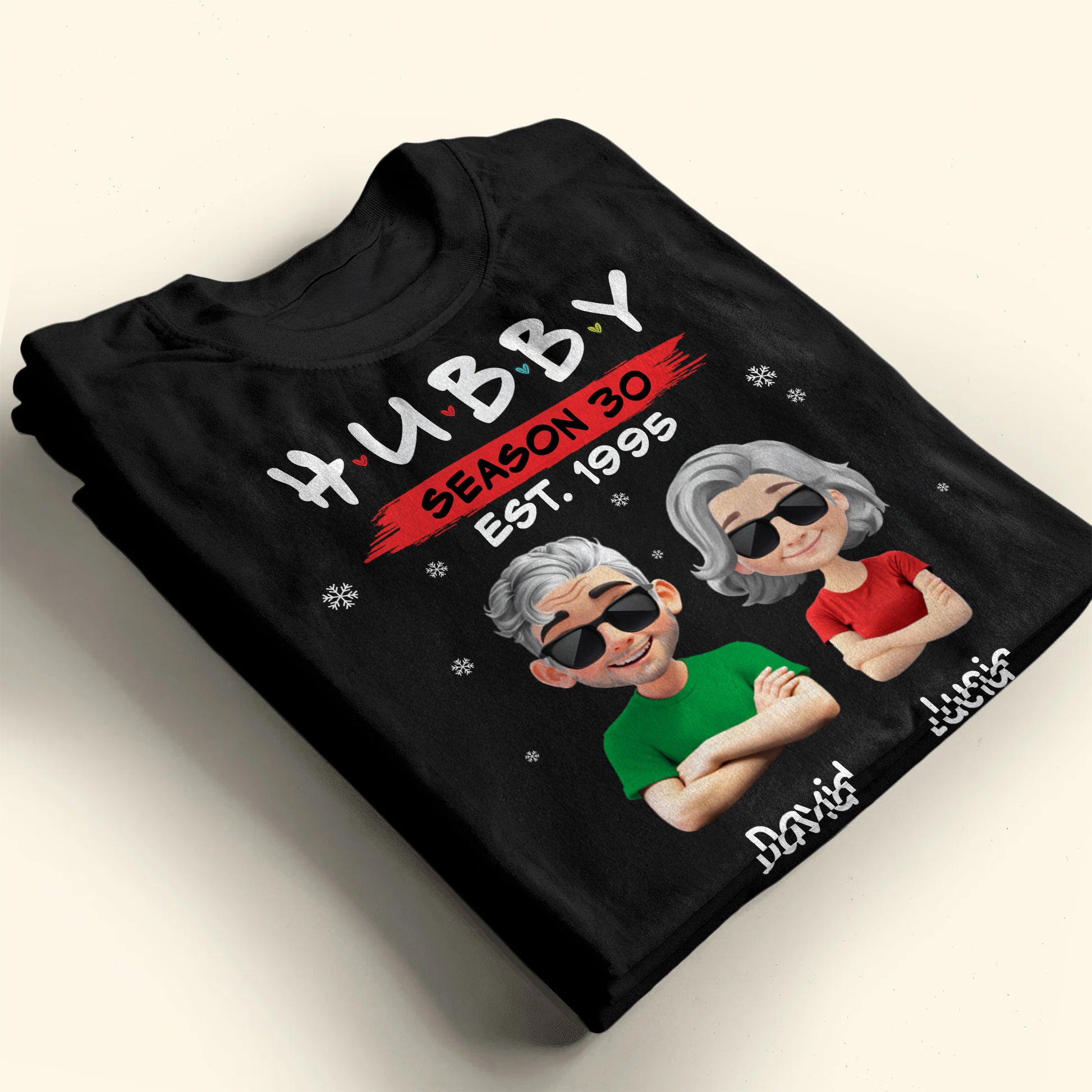 Hubby Season 30 Customizable Cartoon Couple Design
