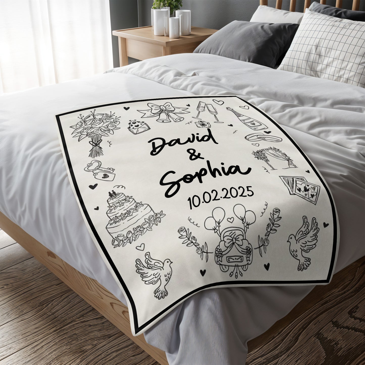 Create A Unique Wedding Keepsake With Birds And Flowers