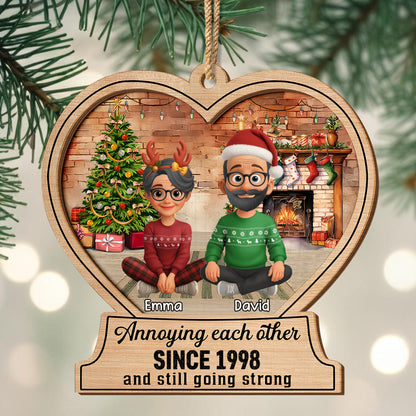 Annoying Each Other Since, Christmas Tree and Fireplace