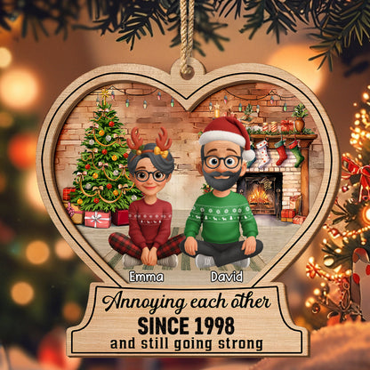 Annoying Each Other Since, Christmas Tree and Fireplace