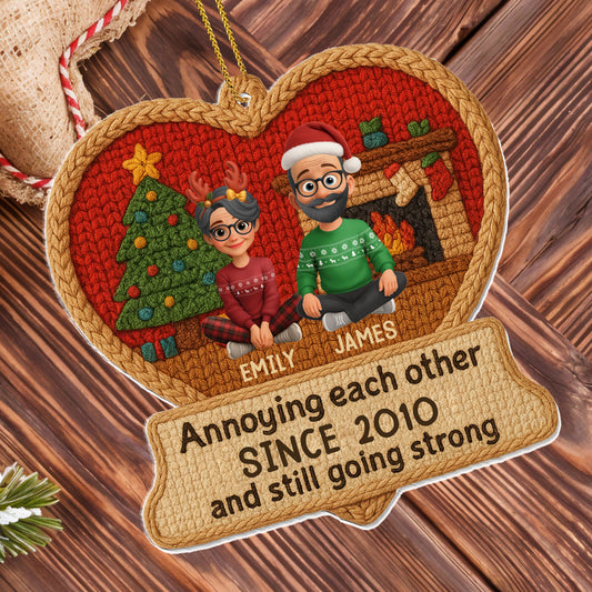 Annoying Each Other Since, Christmas Tree With Couple