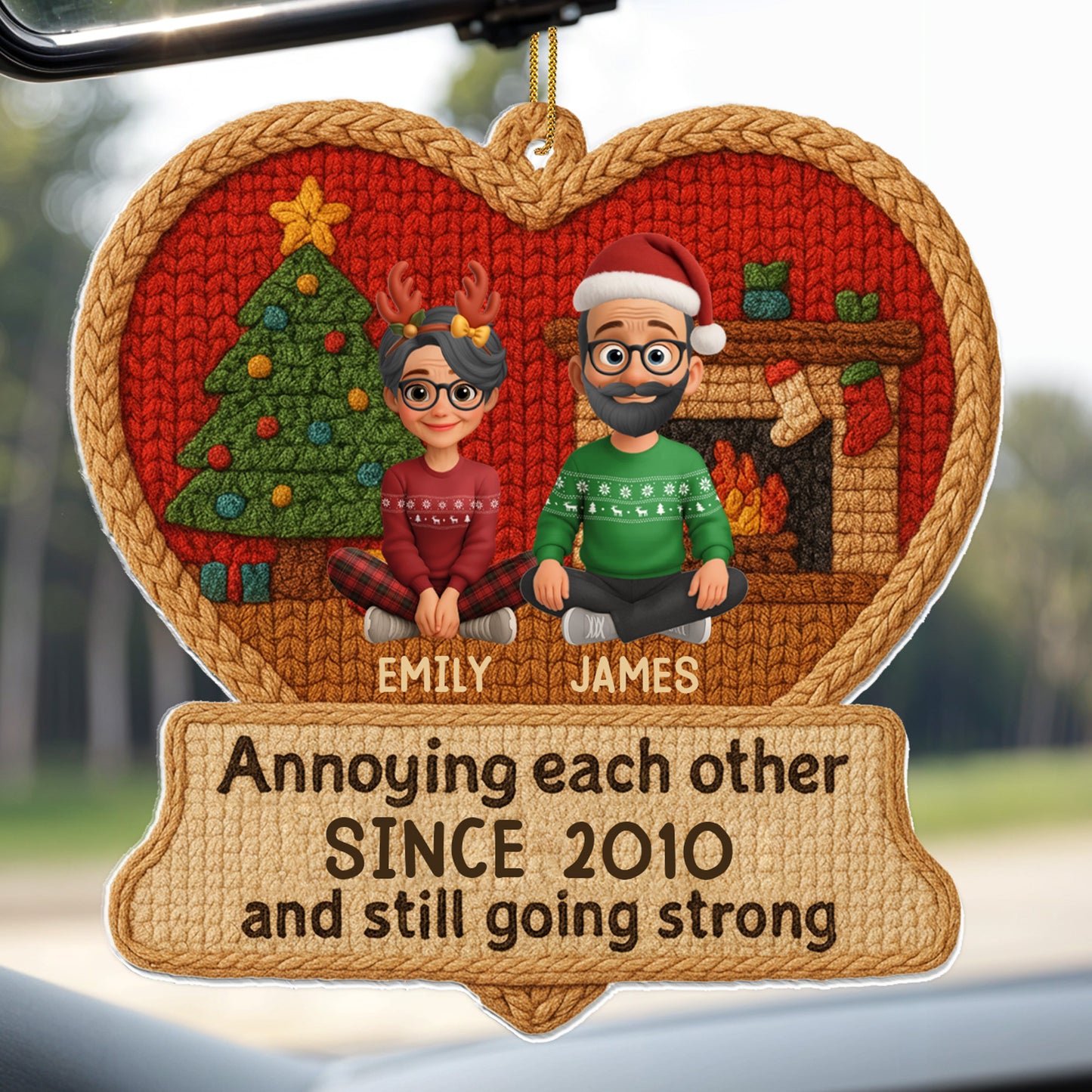 Annoying Each Other Since, Christmas Tree With Couple