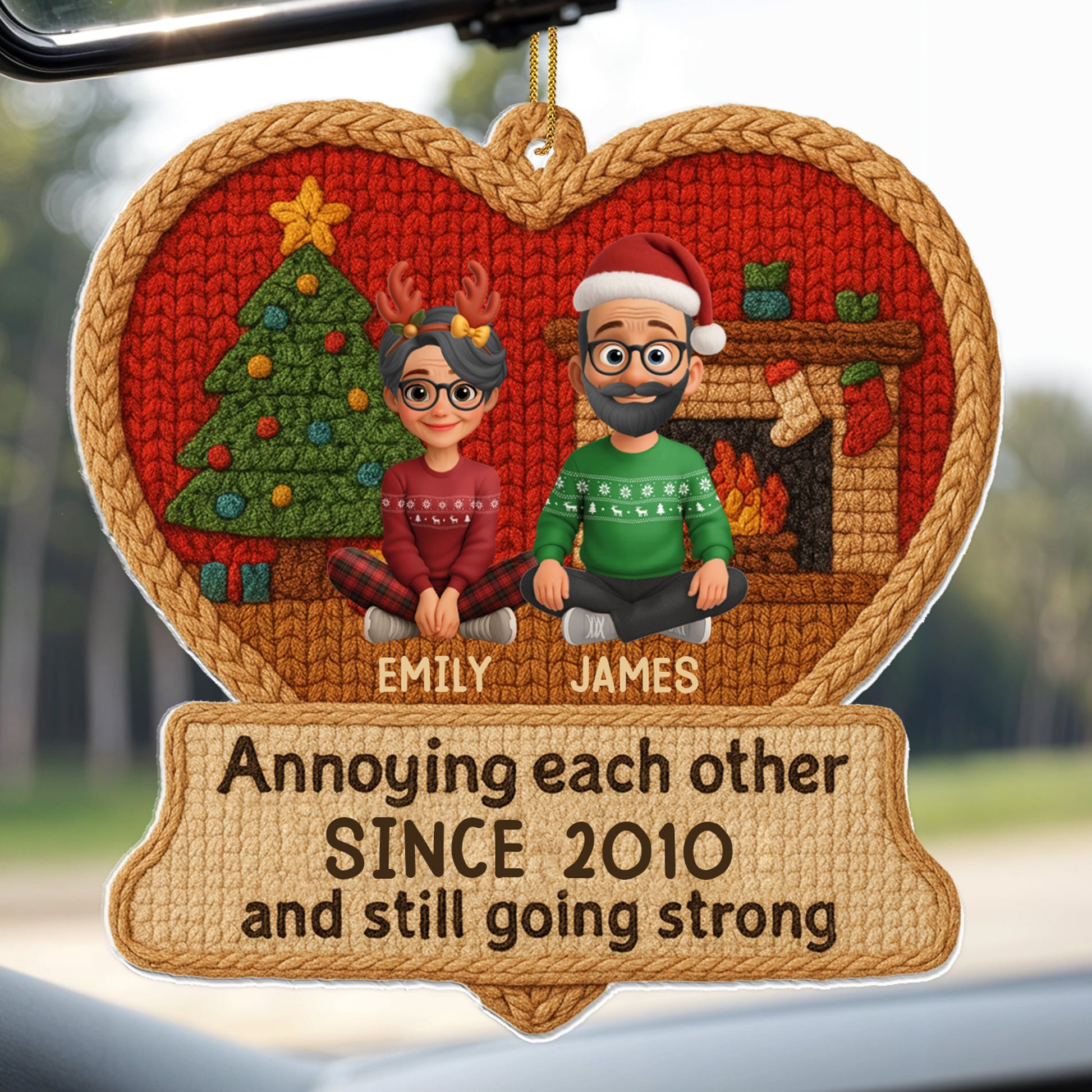 Annoying Each Other Since, Christmas Tree With Couple