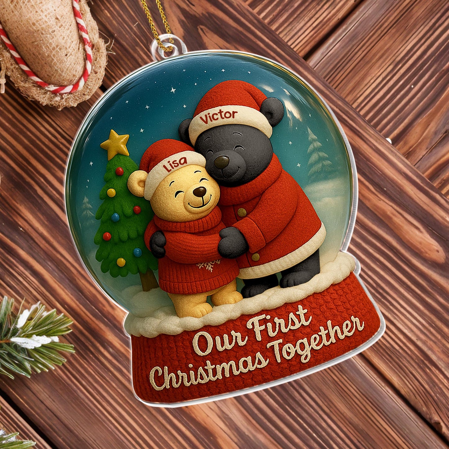 Our First Christmas Together, Bears and Christmas Tree
