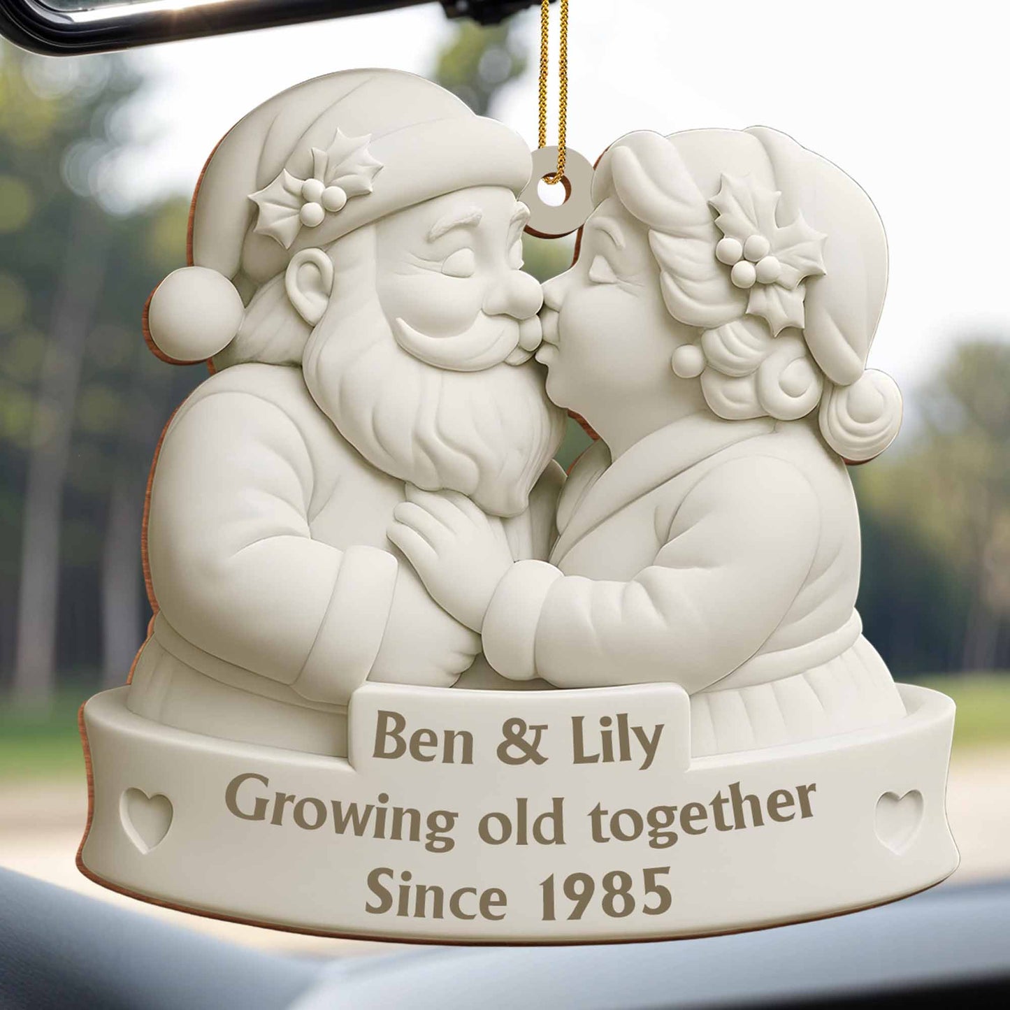 Growing Old Together Santa And Mrs Claus Ornament