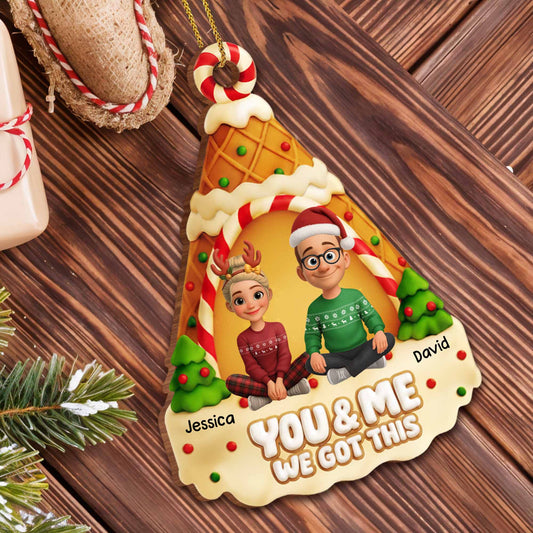 You & Me We Got This, Christmas Ice Cream Cone Design