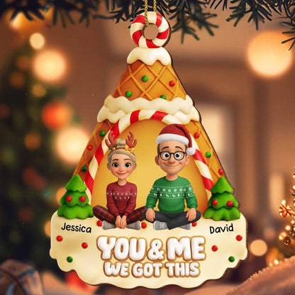 You & Me We Got This, Christmas Ice Cream Cone Design