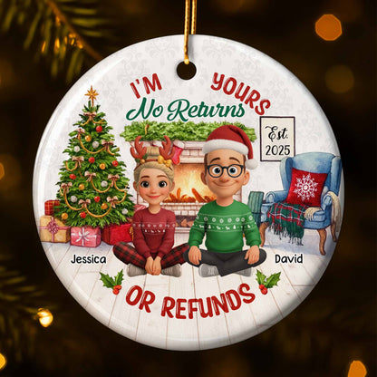 I'm Yours No Returns Or Refunds, Christmas Tree And Fireplace