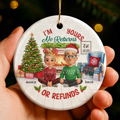I'm Yours No Returns Or Refunds, Christmas Tree And Fireplace