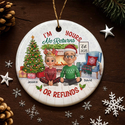 I'm Yours No Returns Or Refunds, Christmas Tree And Fireplace