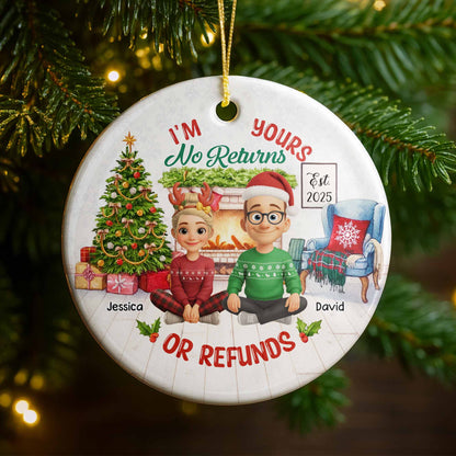 I'm Yours No Returns Or Refunds, Christmas Tree And Fireplace