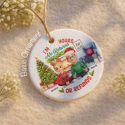 I'm Yours No Returns Or Refunds, Christmas Tree And Fireplace