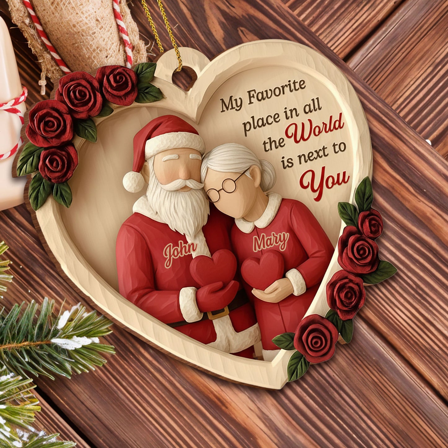 My Favorite Place Is Next to You, Roses and Santa Hats