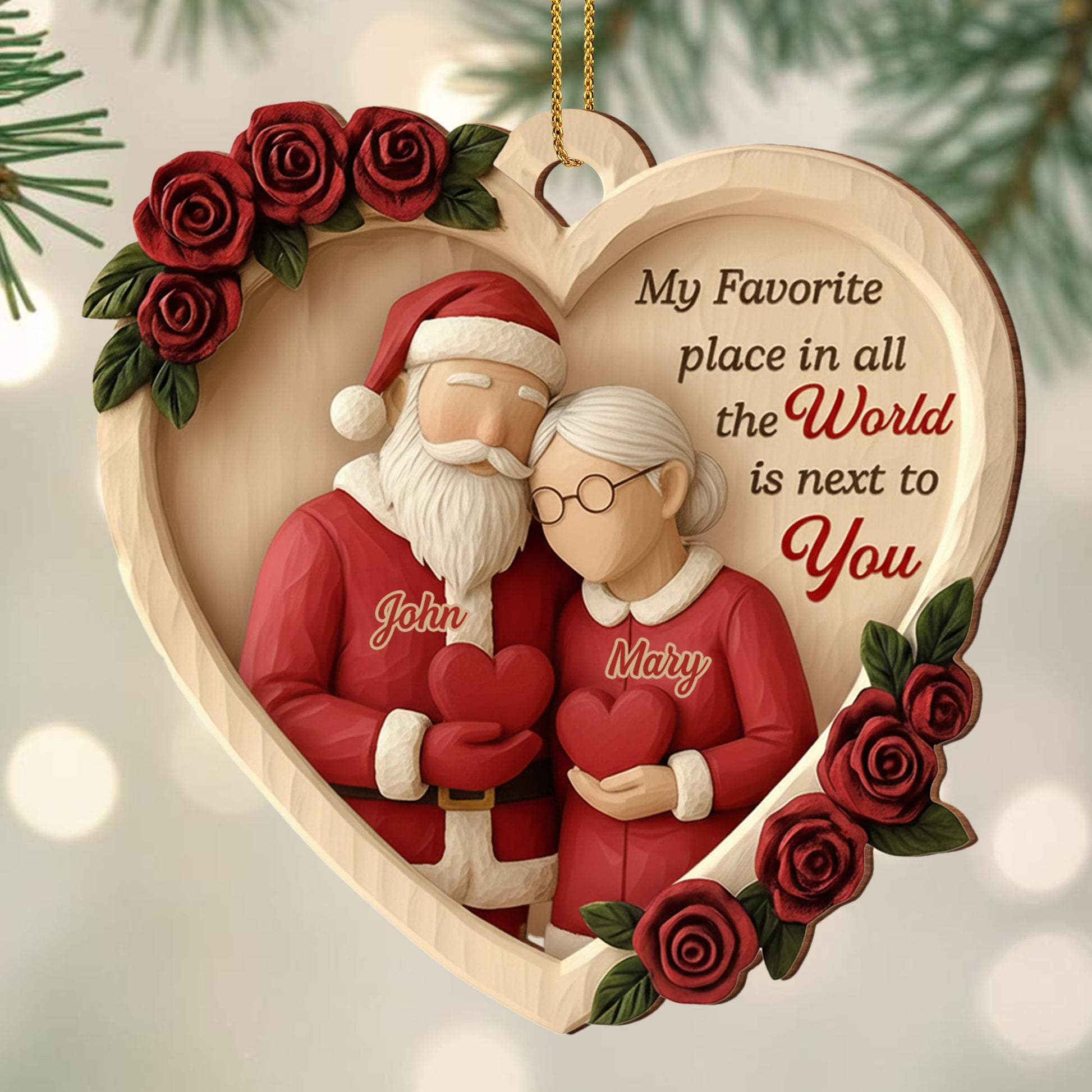 My Favorite Place Is Next to You, Roses and Santa Hats