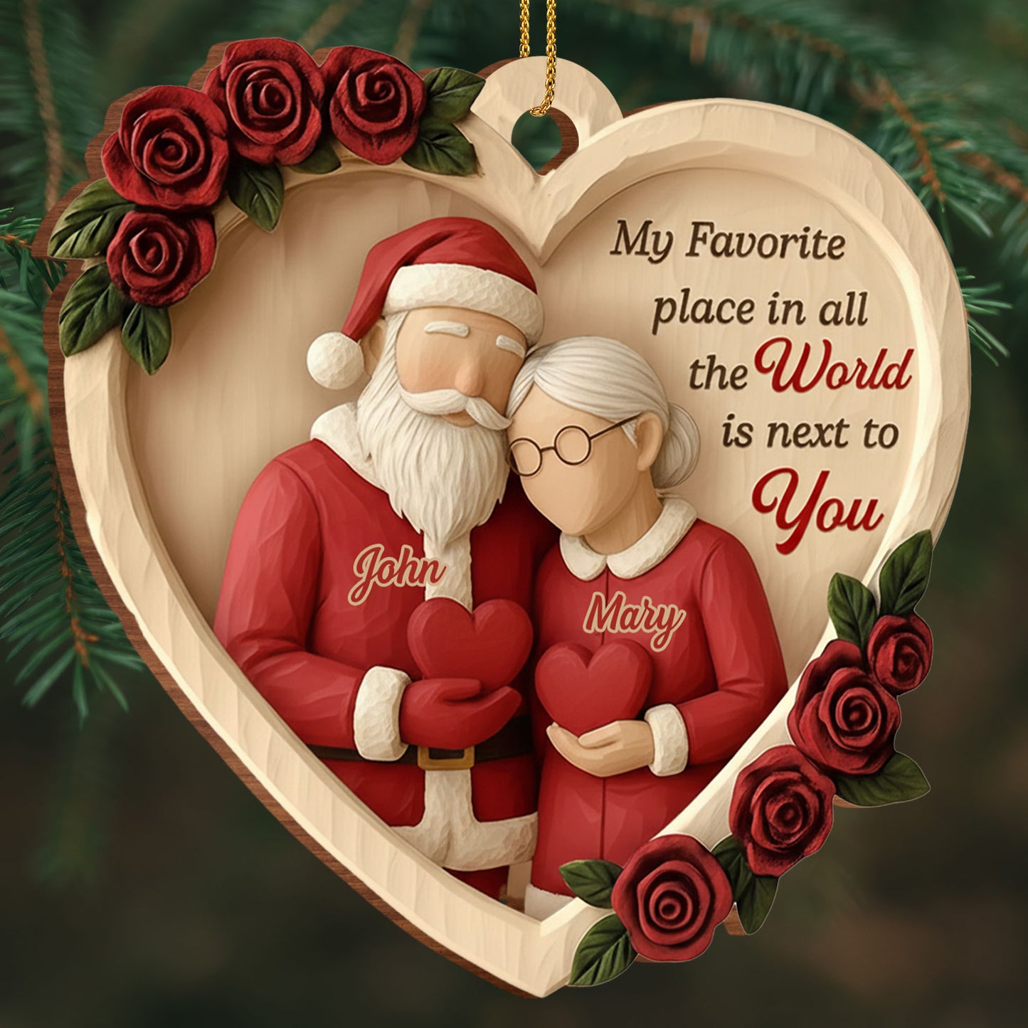My Favorite Place Is Next to You, Roses and Santa Hats