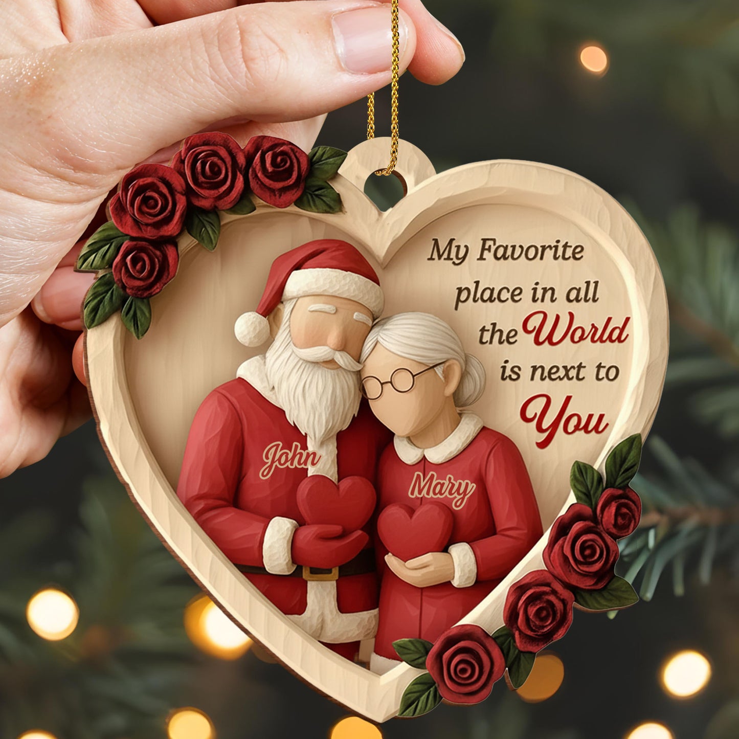 My Favorite Place Is Next to You, Roses and Santa Hats