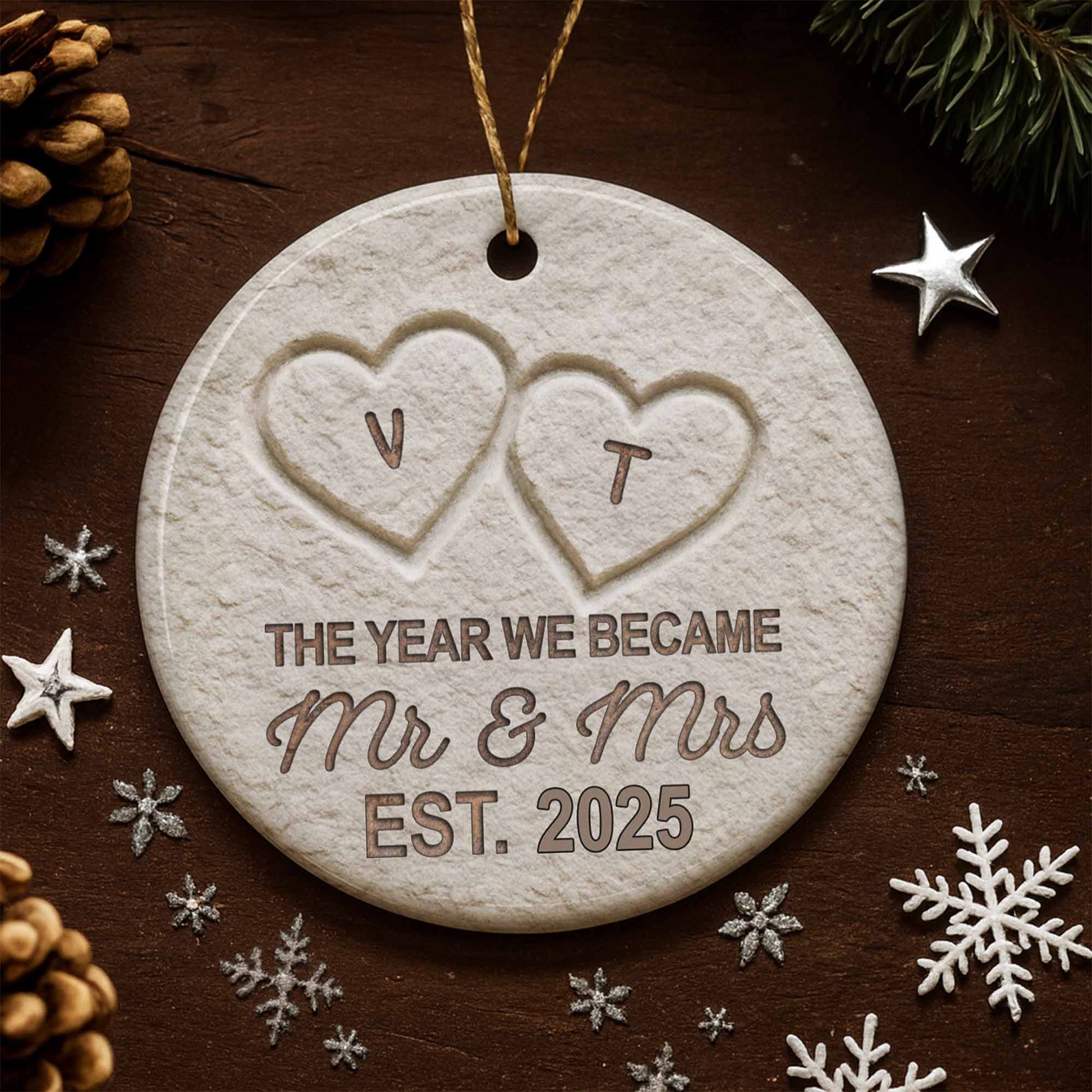 The Year We Became Mr & Mrs, Hearts Design