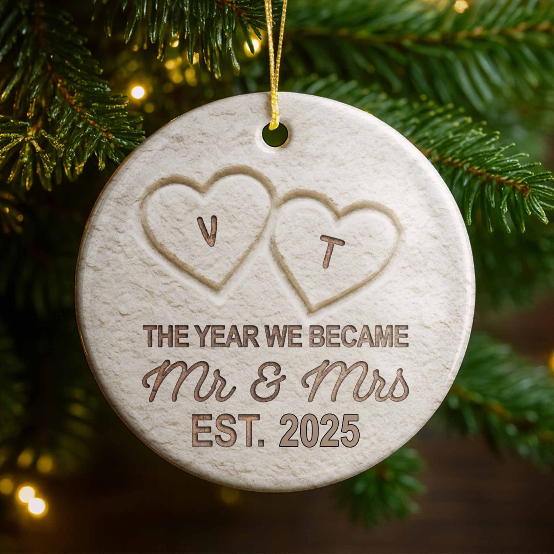 The Year We Became Mr & Mrs, Hearts Design
