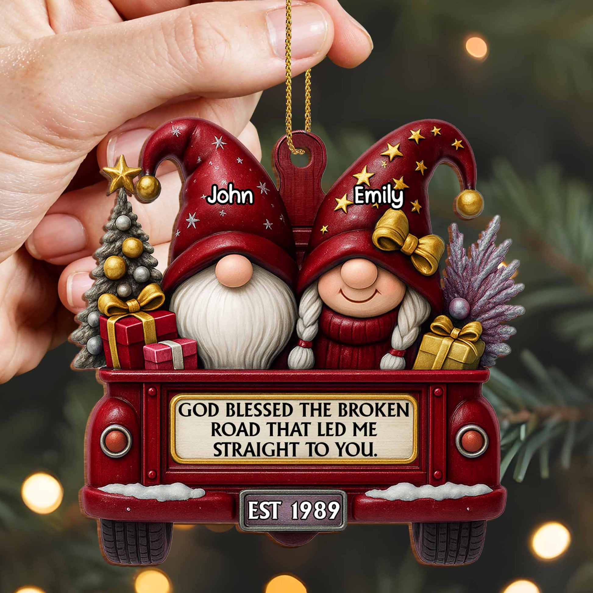 God Blessed The Broken Road That Led Me Straight To You, Christmas Decor