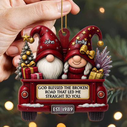 God Blessed The Broken Road That Led Me Straight To You, Christmas Decor