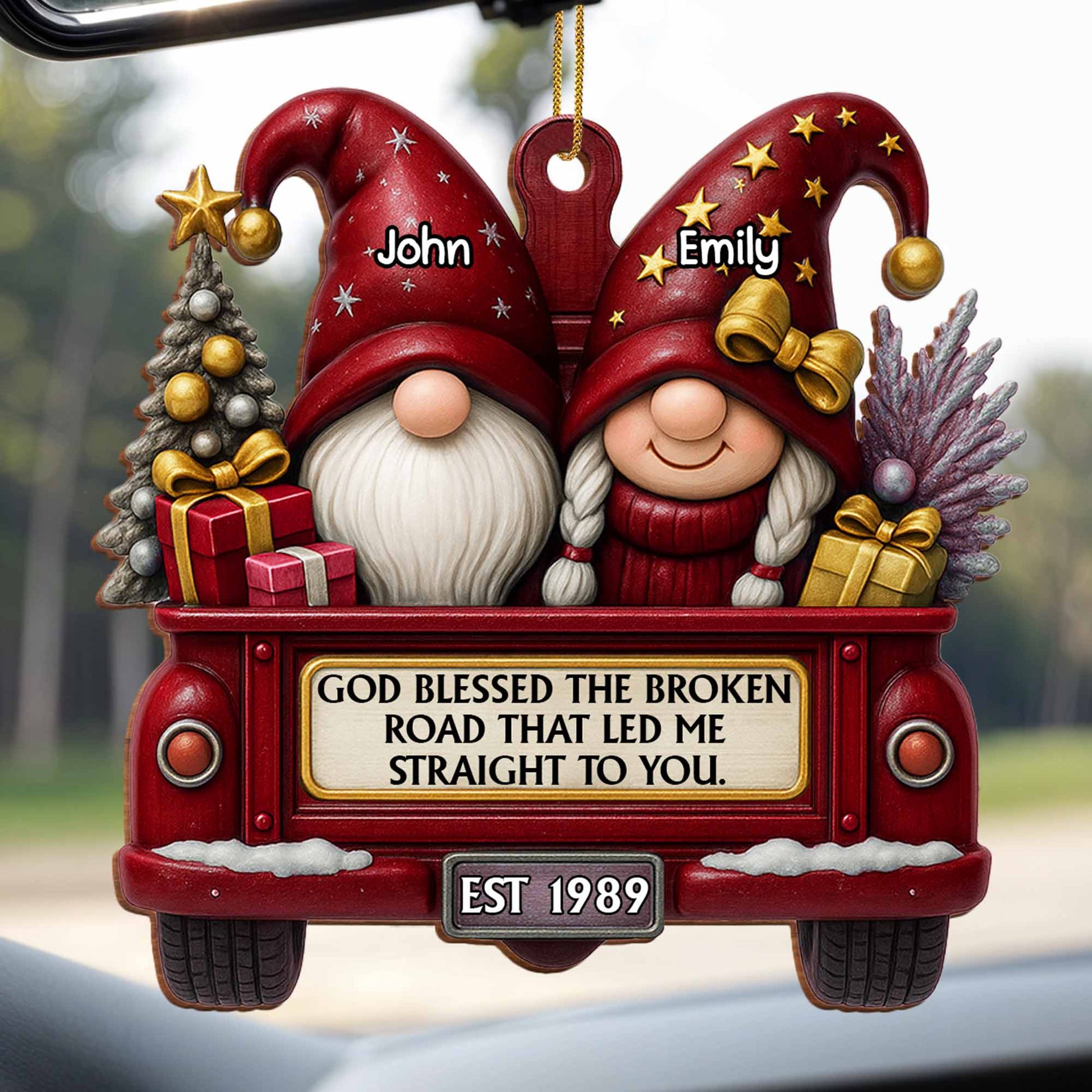 God Blessed The Broken Road That Led Me Straight To You, Christmas Decor