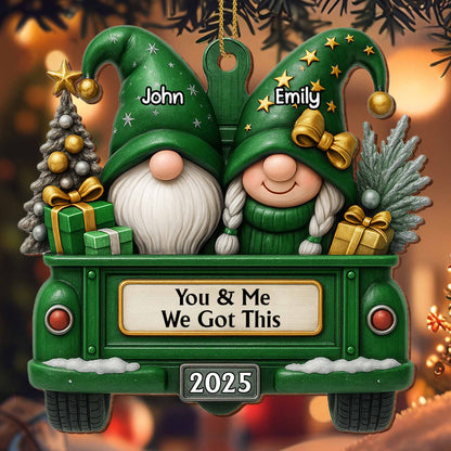 You & Me We Got This Gnome Couple On Truck