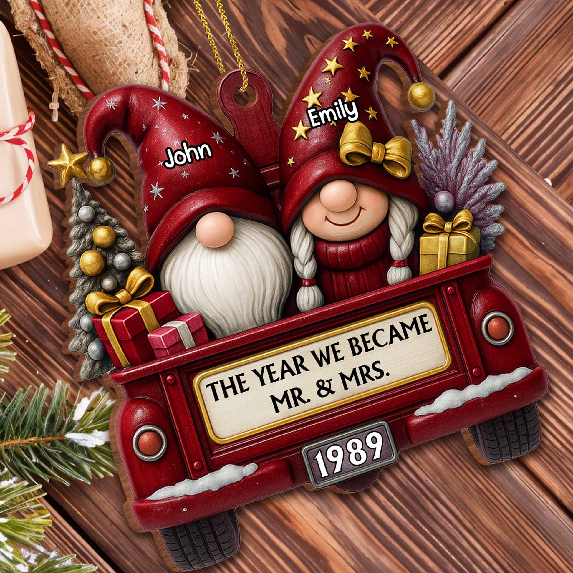 The Year We Became Mr And Mrs With Gnomes And Truck