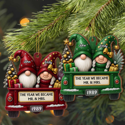 The Year We Became Mr And Mrs With Gnomes And Truck