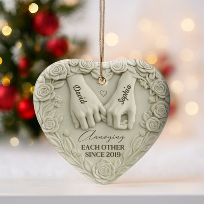 Annoying Each Other Since, Heart With Roses and Holding Hands