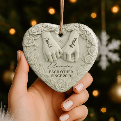 Annoying Each Other Since, Heart With Roses and Holding Hands