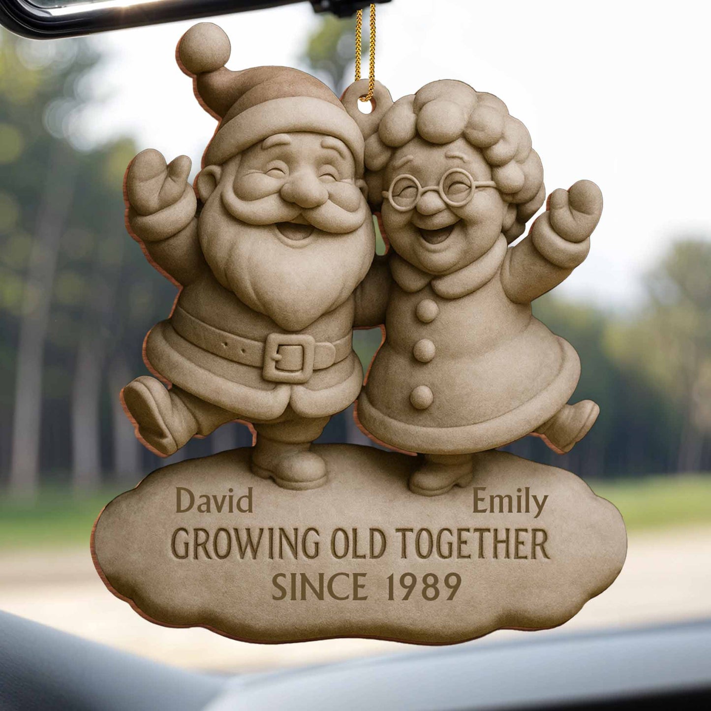 Growing Old Together Santa And Mrs. Claus Ornament